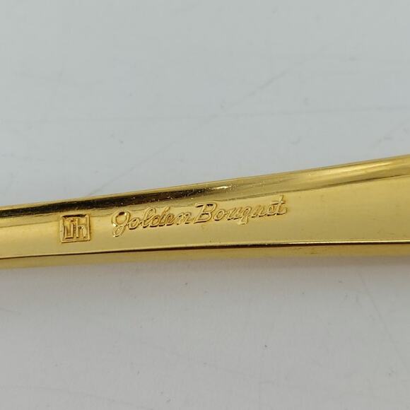 Golden Bouquet Single Fork Hollywood Regency Replacement - Picture 8 of 9